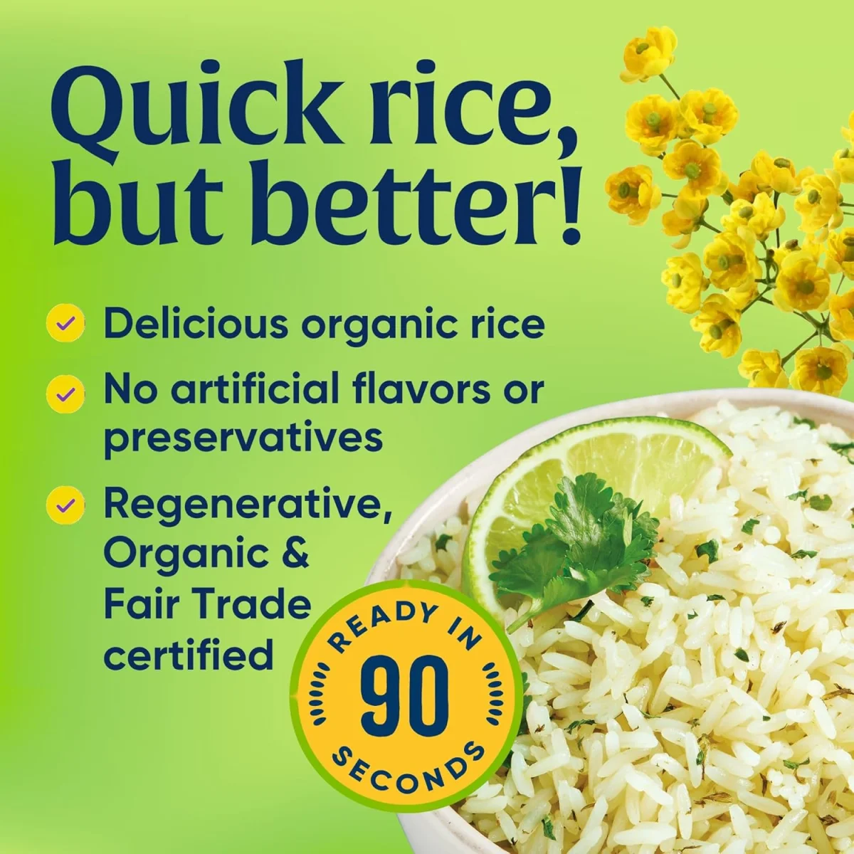 Lundberg Organic Cilantro Lime Rice, Fully Cooked & Ready to Heat - 8 oz