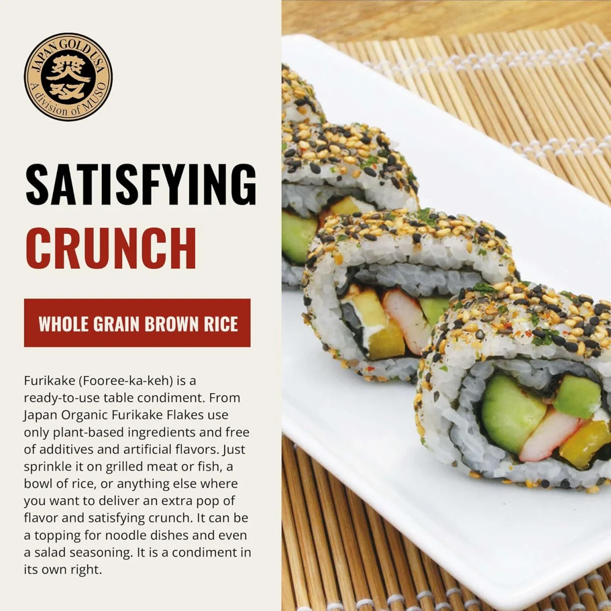 Muso From Japan Green Nori Seaweed Furikake