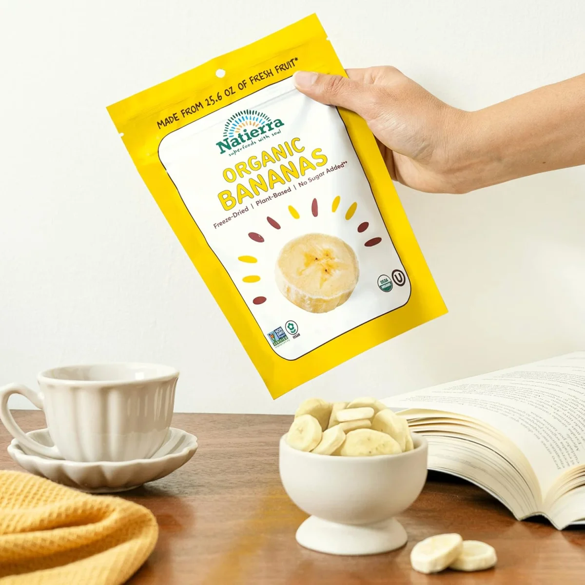 Natierra Organic Freeze Dried Bananas - 2.5 oz