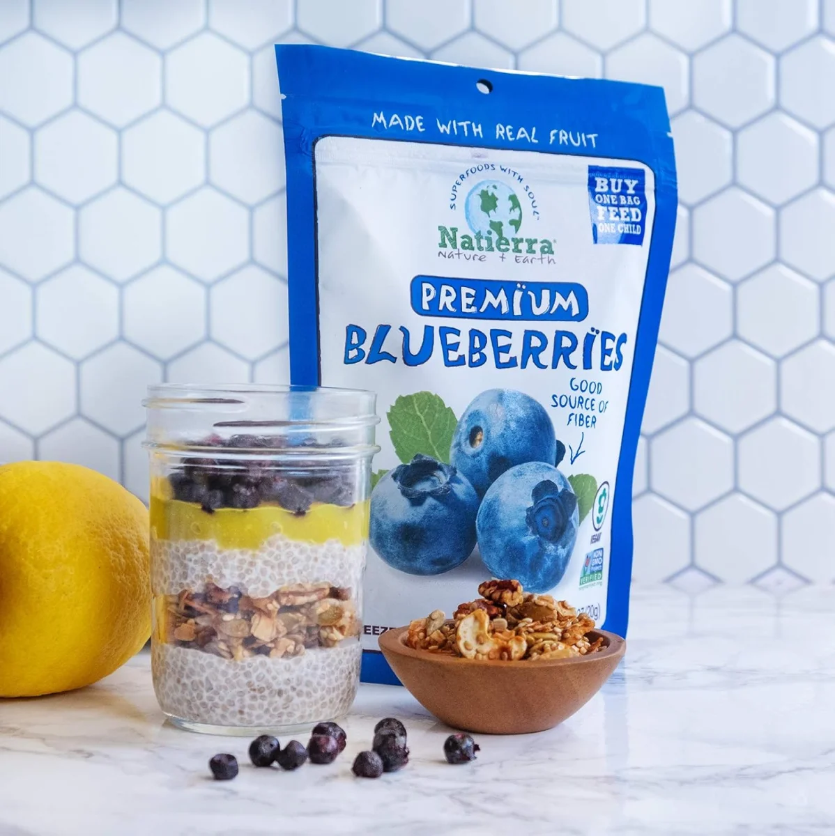 Natierra Organic Freeze-Dried Blueberries - 1.2 oz