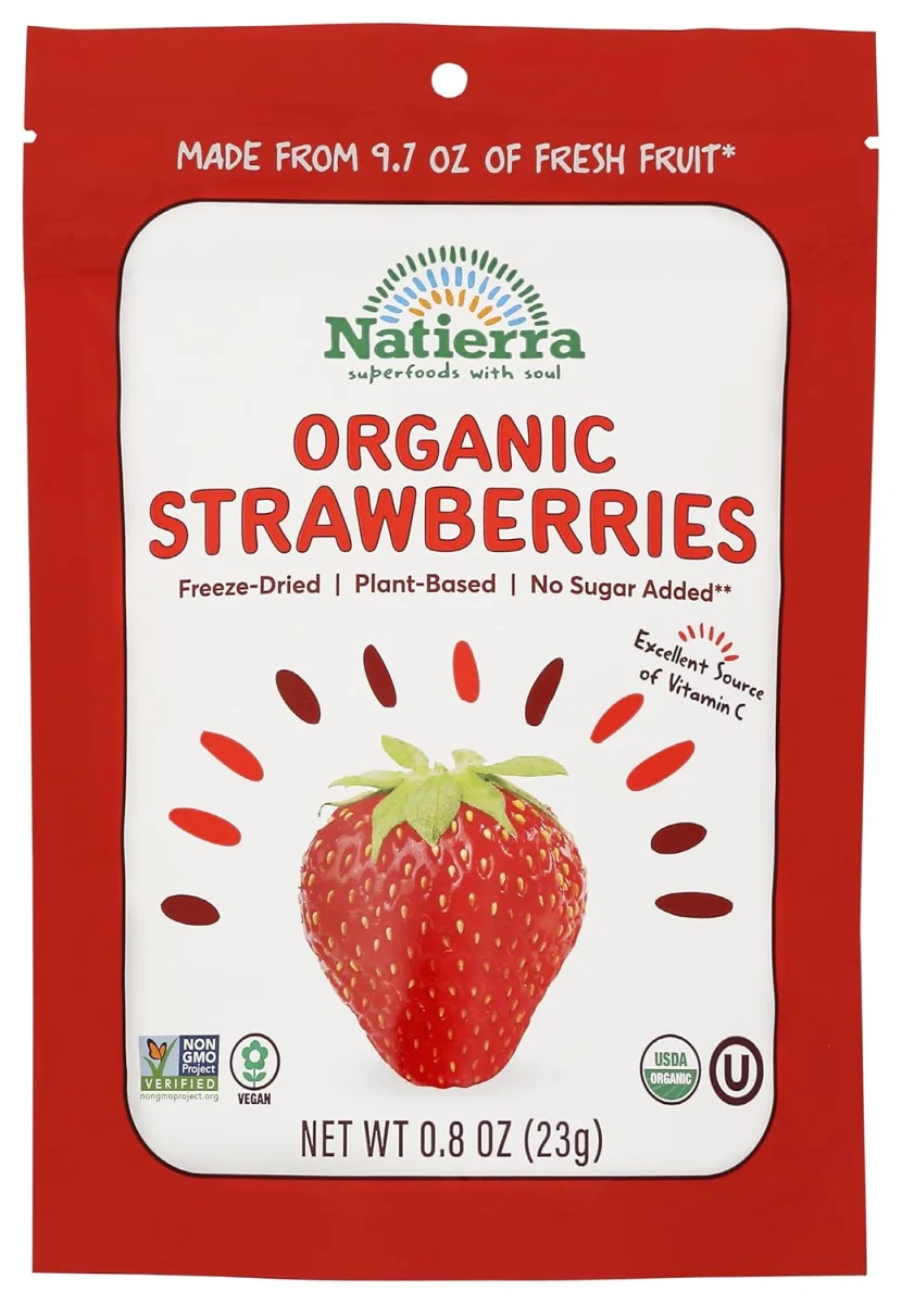 Natierra Organic Freeze Dried Strawberries - 0.8 oz