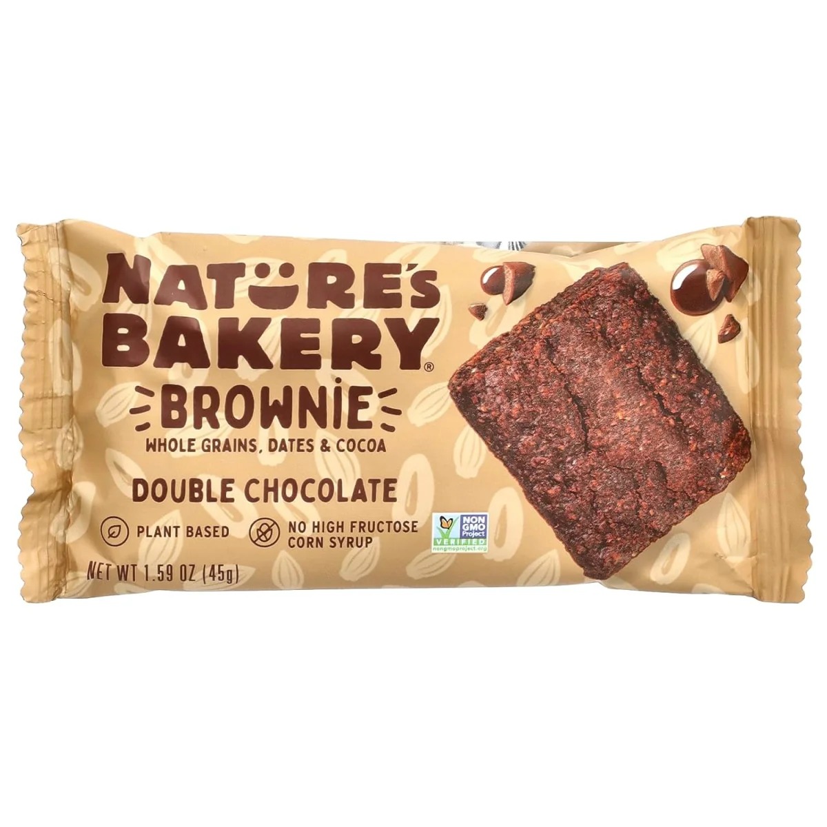 Nature's Bakery Whole Grain Double Chocolate Brownie Bar - 6 Bars