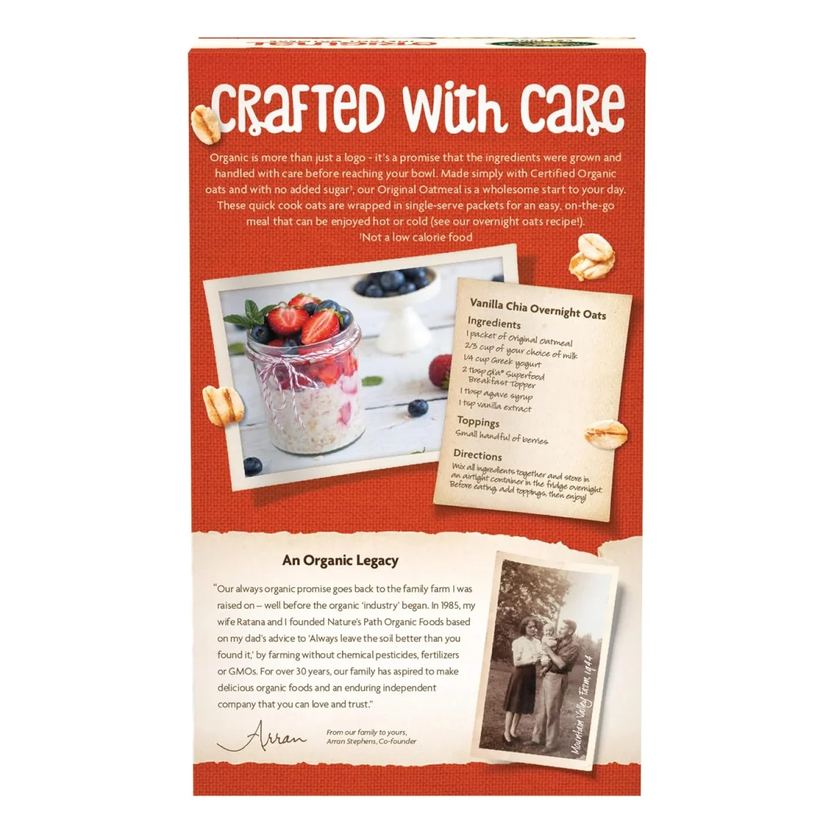 Nature's Path Organic Original Instant Hot Oatmeal