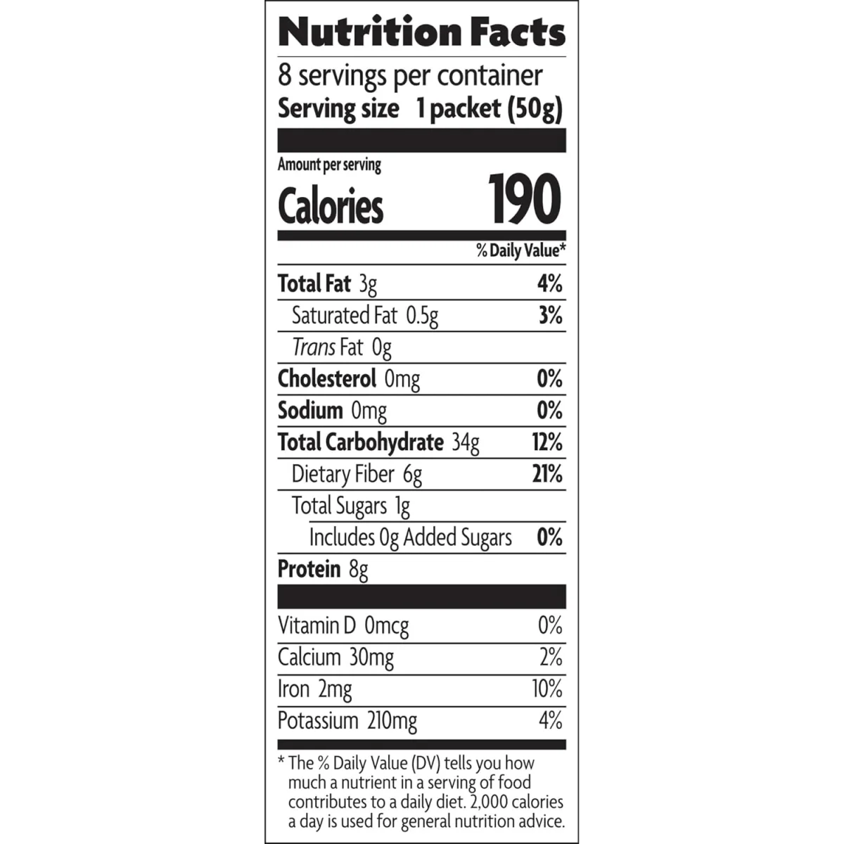 Nature's Path Organic Original Instant Hot Oatmeal