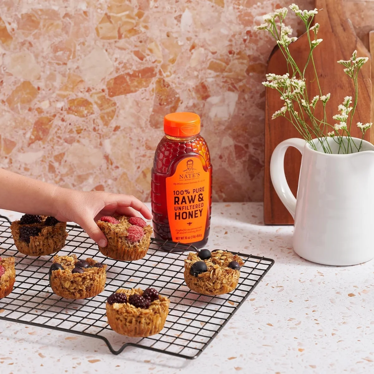 Nature Nate's 100% Pure Raw & Unfiltered Honey - 16 oz