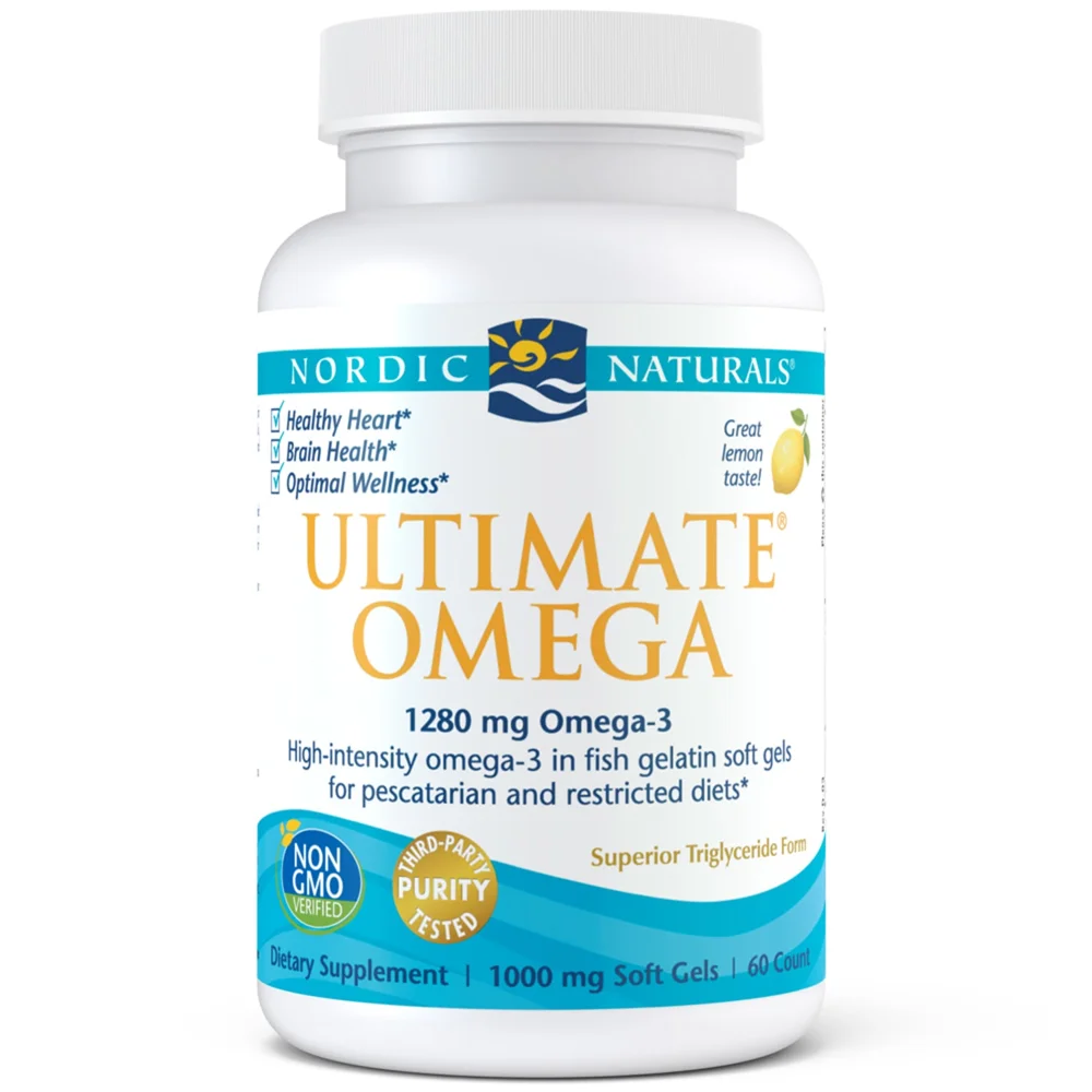 Nordic Naturals Ultimate Omega Lemon - 1000 mg - 60 Softgels