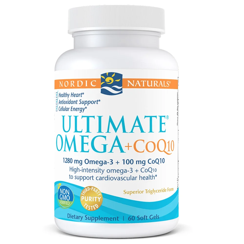 Nordic Naturals Ultimate Omega + CoQ10 - 1000 mg - 60 Softgels