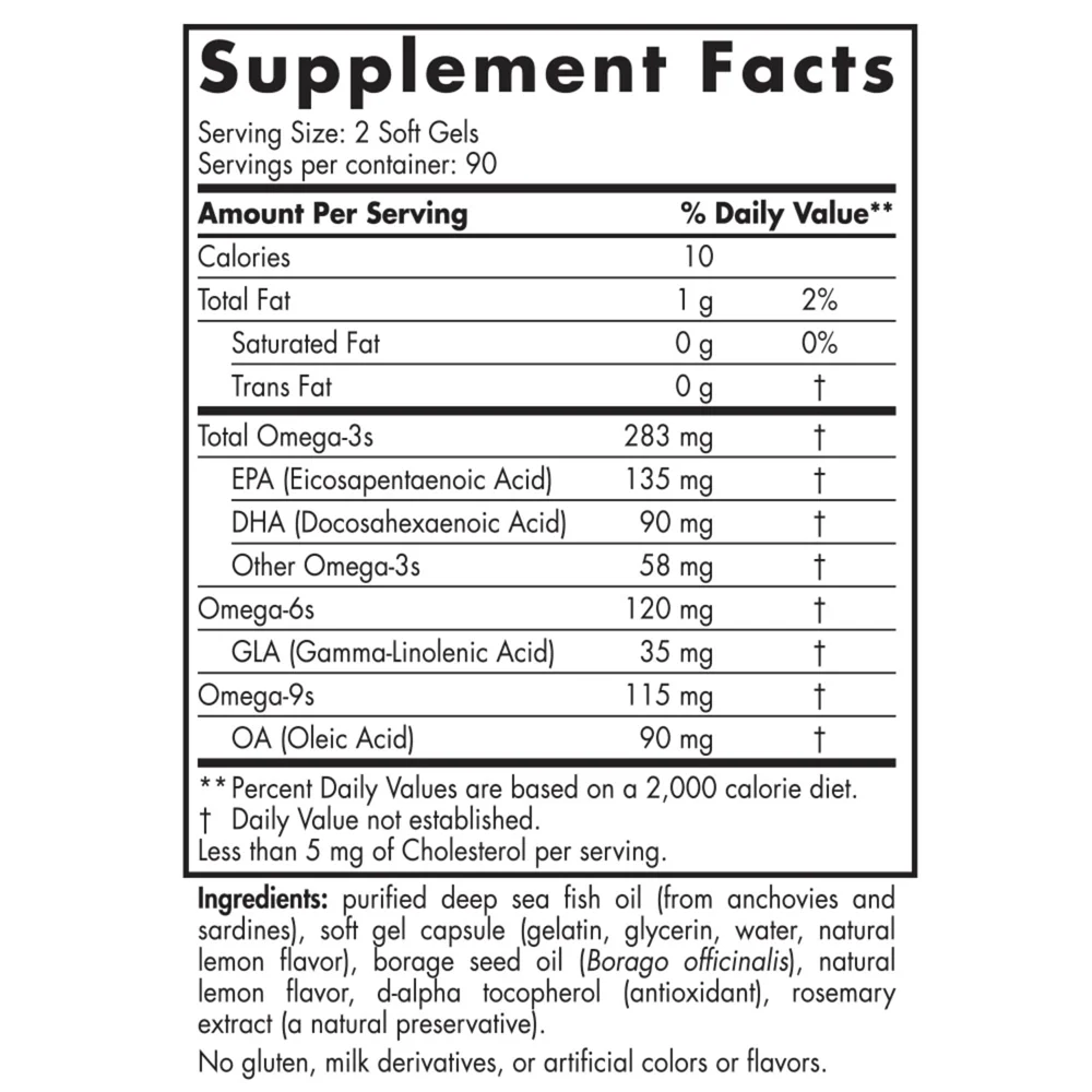 Nordic Naturals Complete Omega Junior Lemon - 500 mg - 180 Softgels