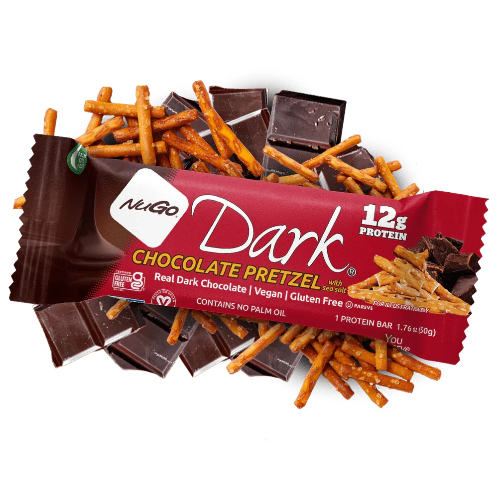 NuGo Nutrition Bar Dark Chocolate Pretzel