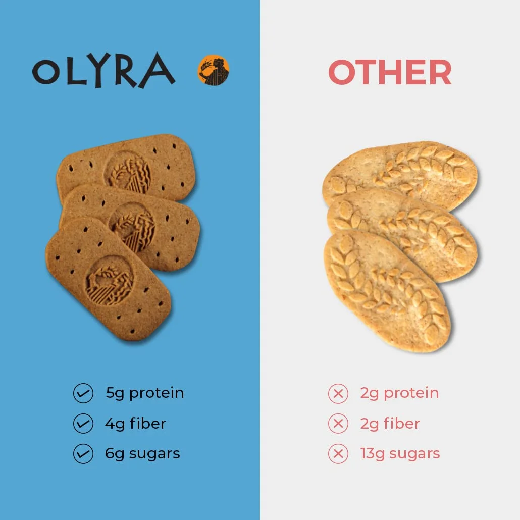 Olyra Organic Breakfast Biscuits, Cinnamon Tahini