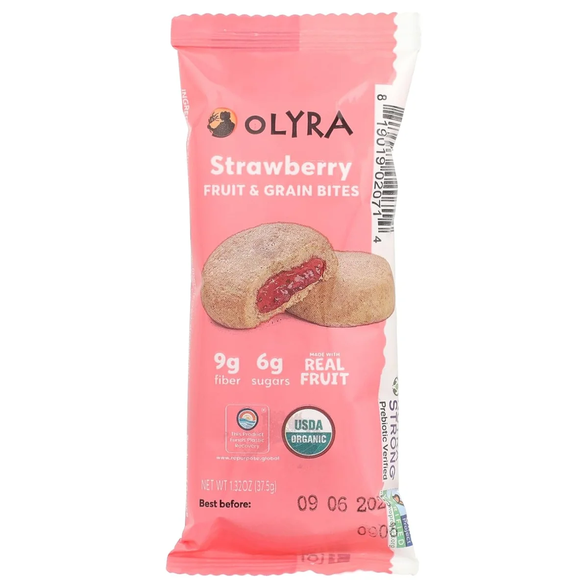 Olyra Organic Soft Baked Bites, Strawberry