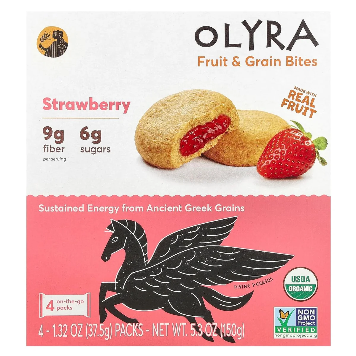Olyra Organic Soft Baked Bites, Strawberry