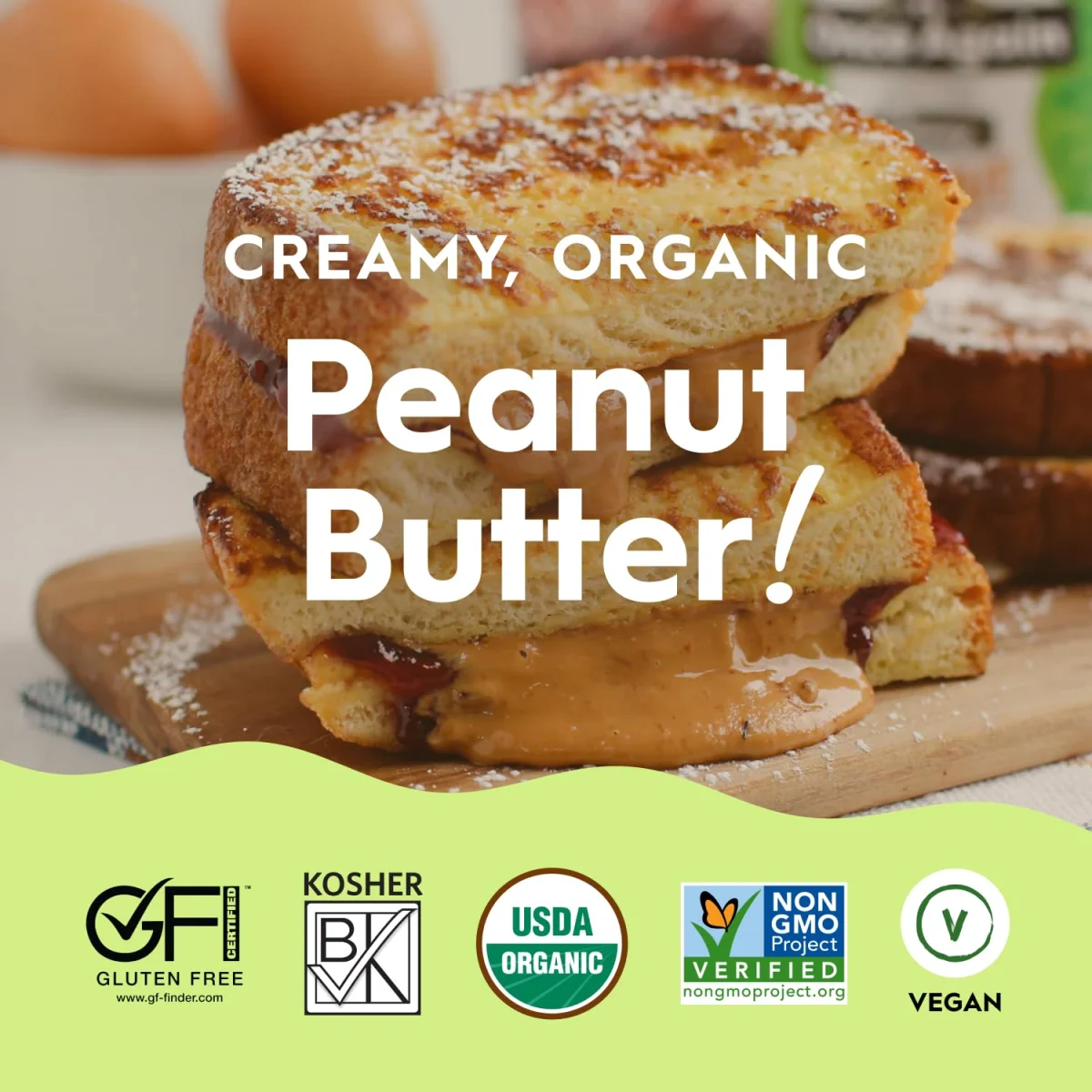 Once Again Organic Peanut Butter, Creamy Unsweetened Salt Free - 16 oz