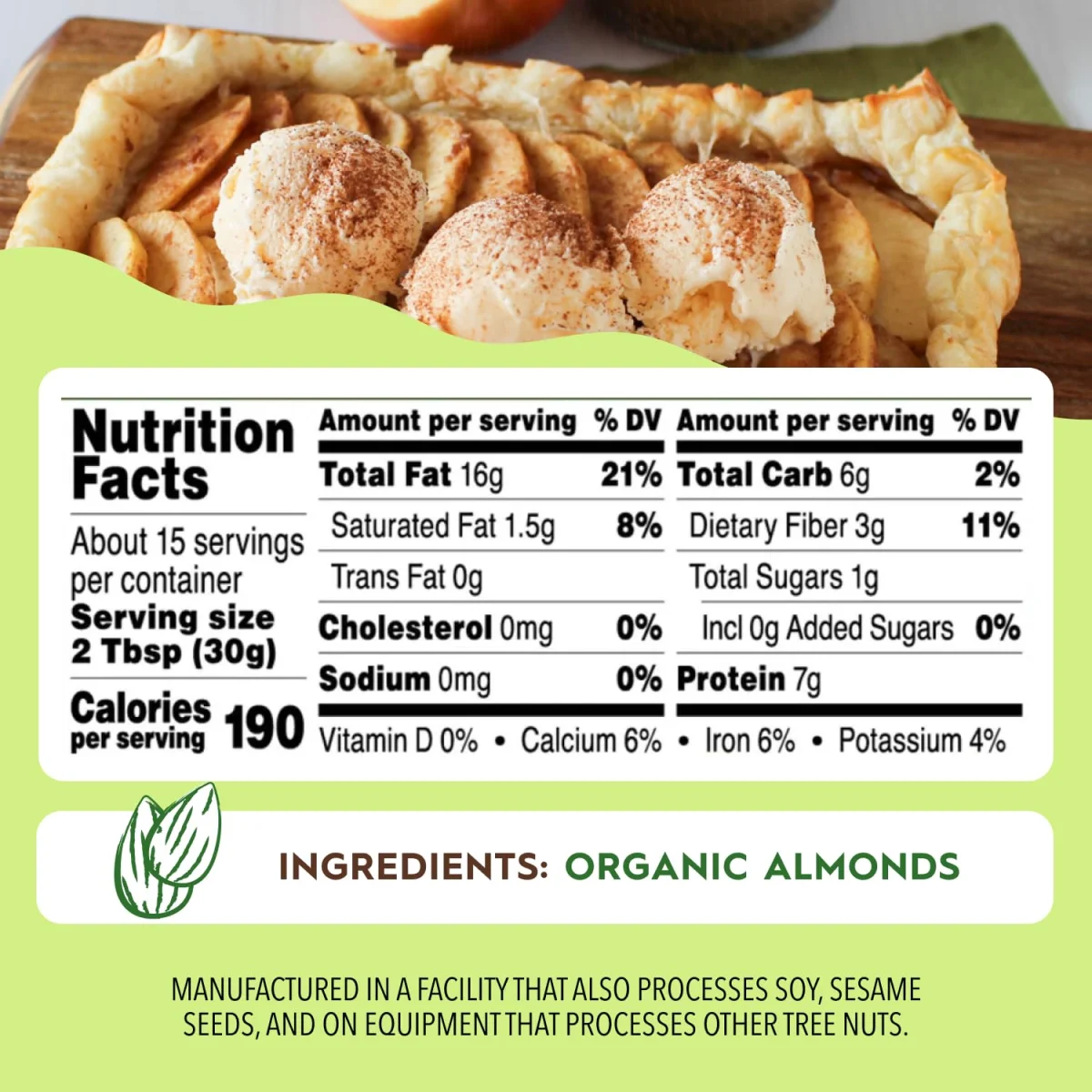 Once Again Creamy Organic Almond Butter, Lightly Toasted - 16 oz