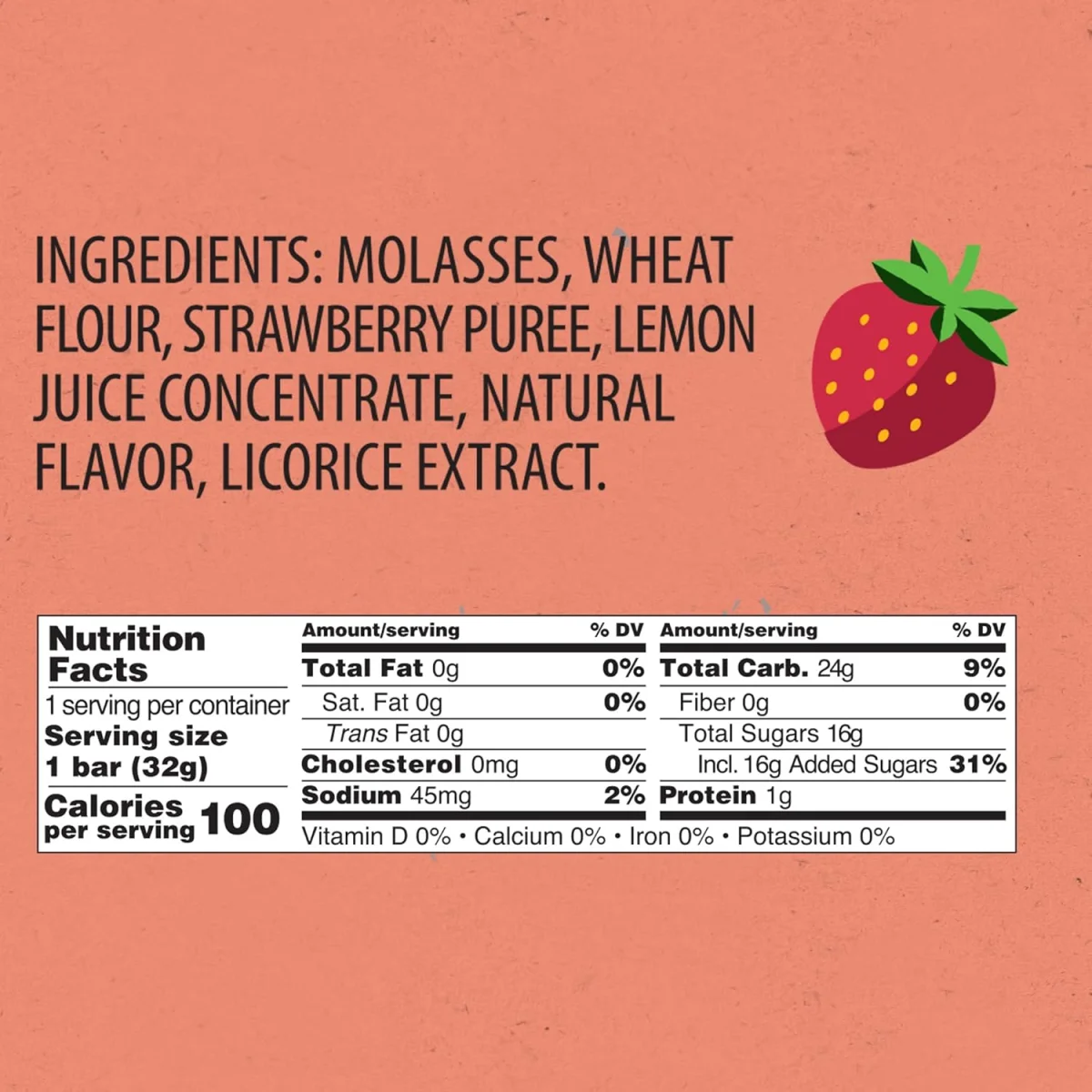 Panda Natural Soft Strawberry Licorice