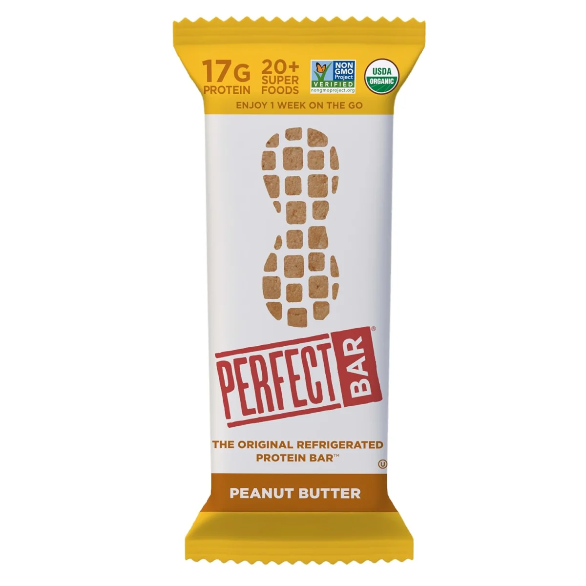 Perfect Bar Gluten-Free Peanut Butter Refrigerated Protein Bar, Organic - 2.5 oz
