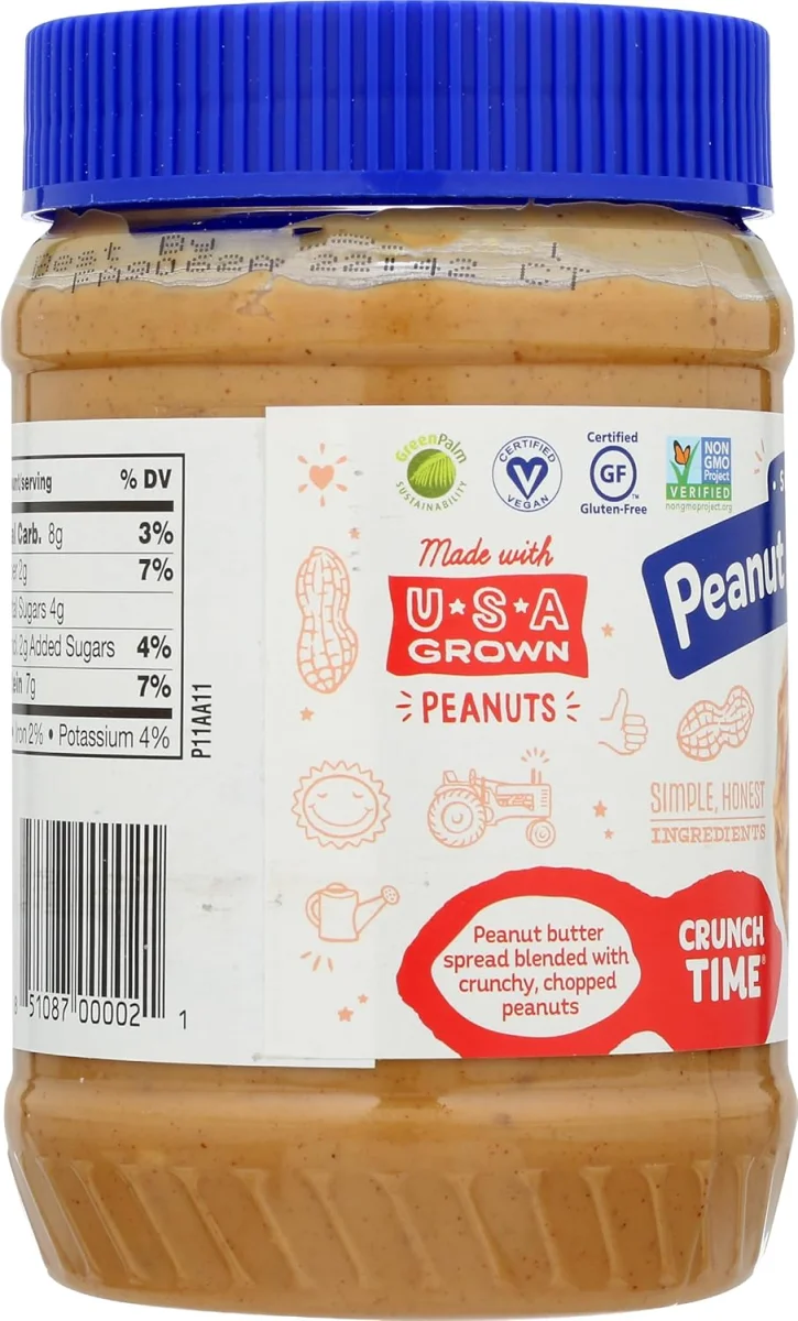 Peanut Butter & Co Crunch Time, Vegan Gluten Free Peanut Butter - 16 oz