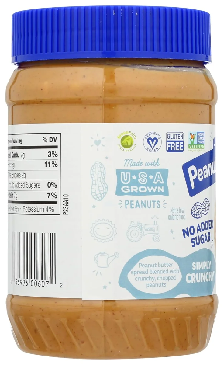 Peanut Butter & Co Simply Crunchy, Vegan Gluten Free Peanut Butter - 16 oz