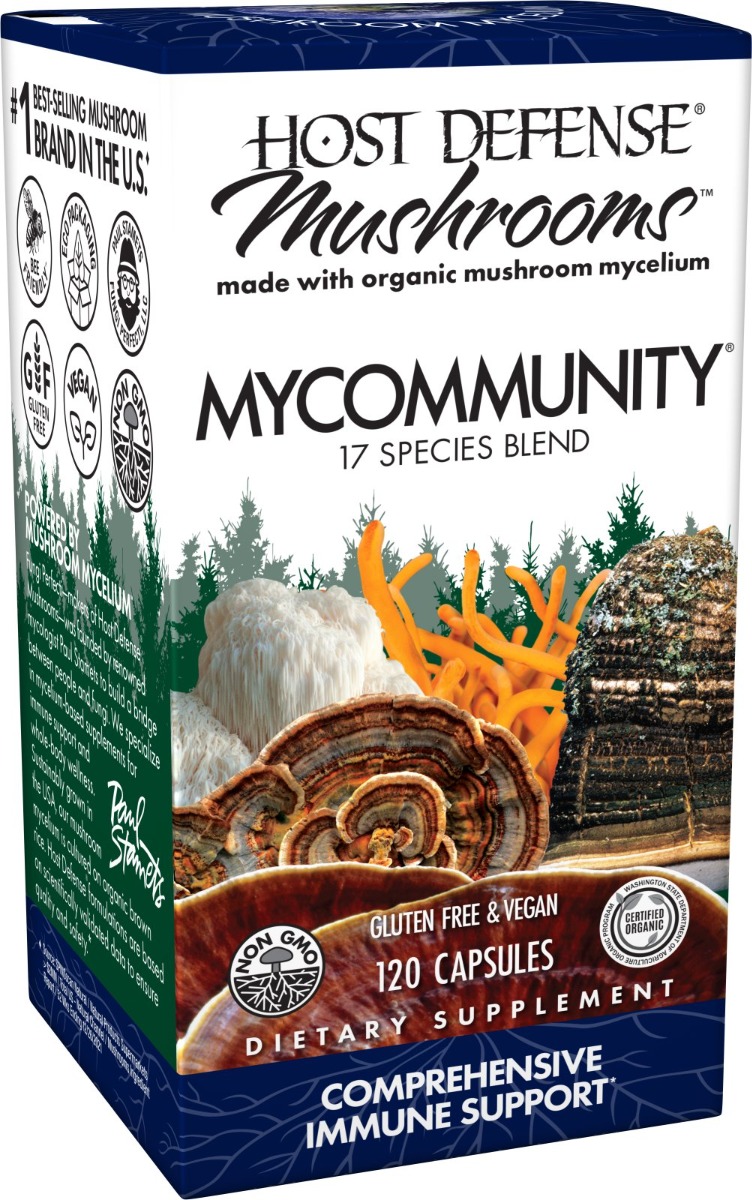 Host Defense Mushrooms Organic MyCommunity Capsules - 120 Capsules