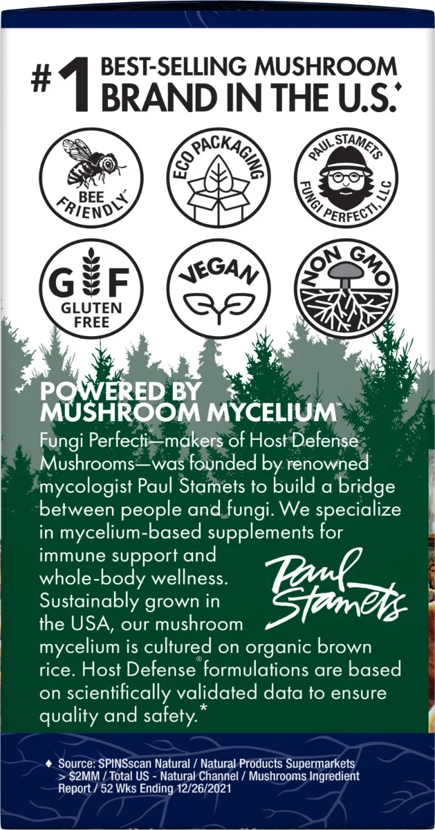 Host Defense Mushrooms Organic MyCommunity Capsules - 120 Capsules