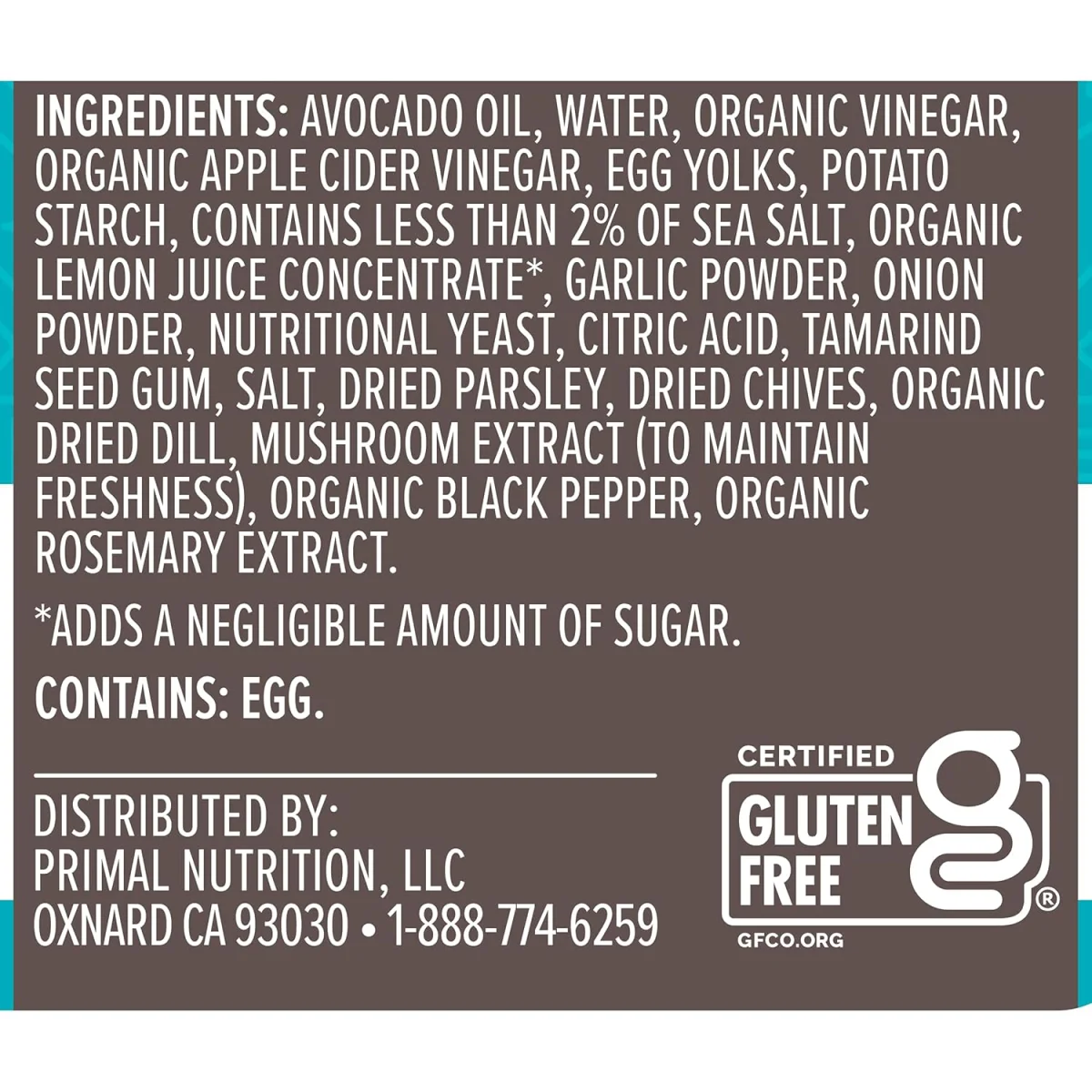 Primal Kitchen Ranch Dressing & Marinade with Avocado Oil - 8 fl oz