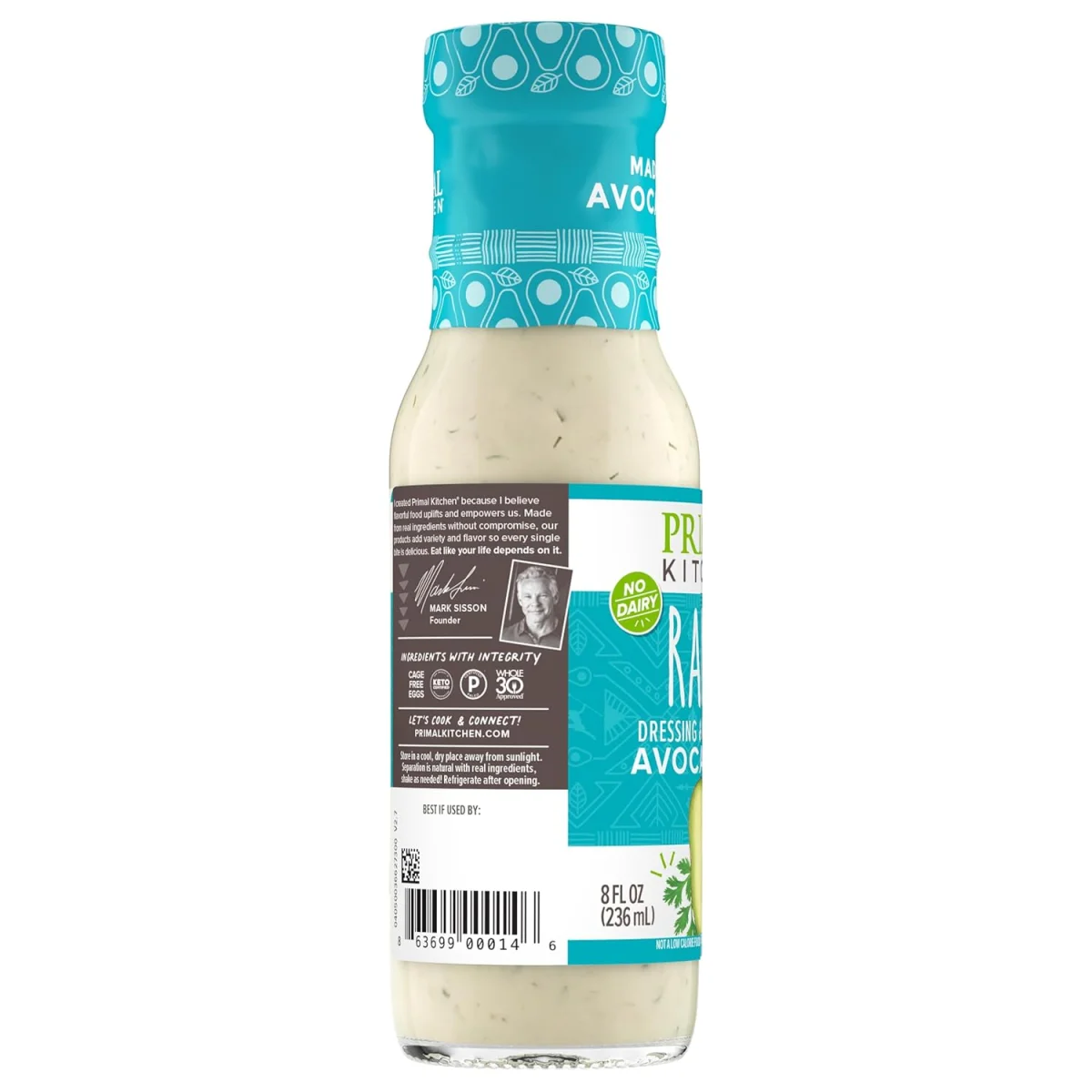 Primal Kitchen Ranch Dressing & Marinade with Avocado Oil - 8 fl oz