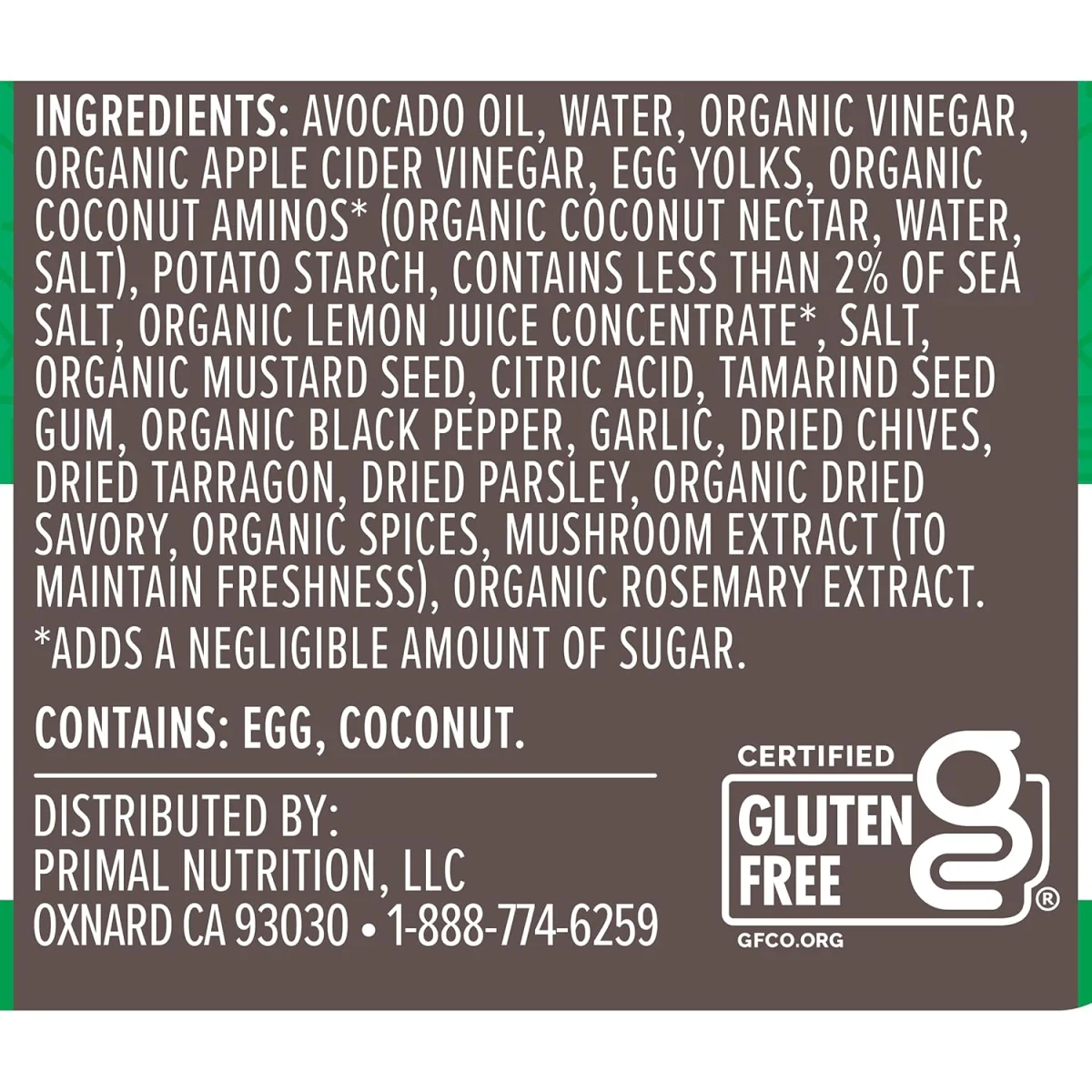 Primal Kitchen Green Goddess Dressing & Marinade with Avocado Oil - 8 fl oz