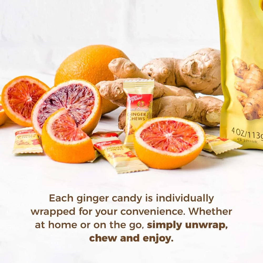 Prince of Peace Blood Orange Ginger Chews - 4 oz