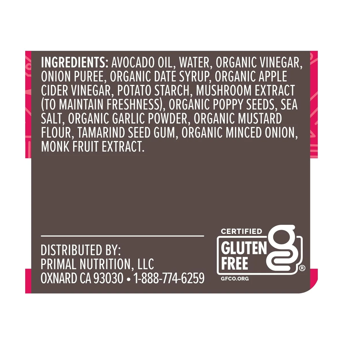 Primal Kitchen Poppyseed Dressing & Marinade with Avocado Oil - 8 fl oz