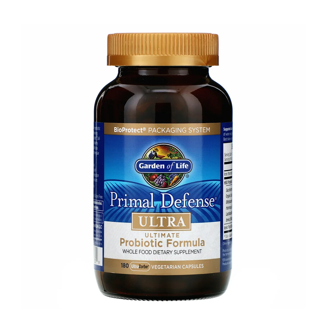 Garden of Life Primal Defense® Ultra Probiotic Formula - 15 billion CFU - 180 Vegetarian Capsules