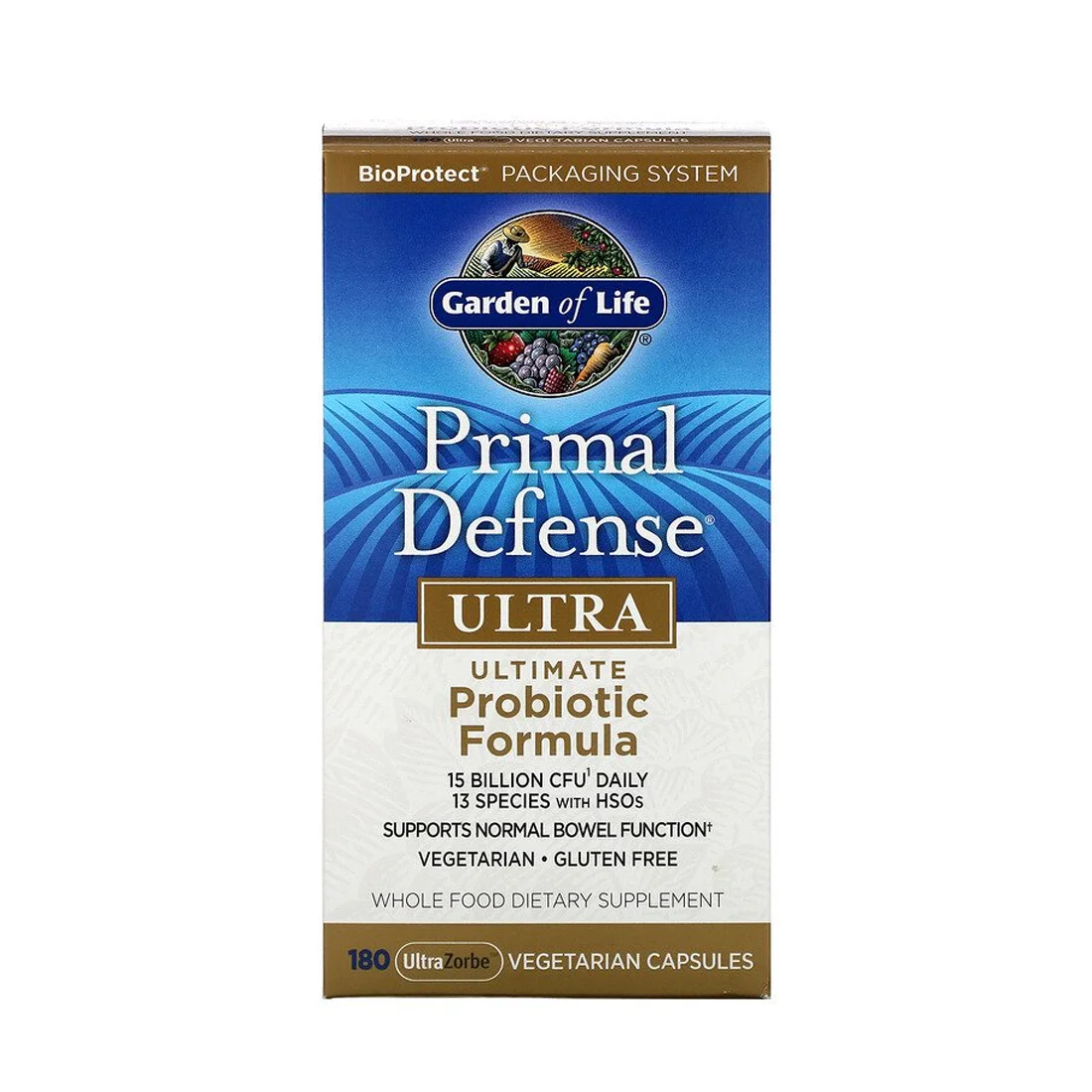Garden of Life Primal Defense® Ultra Probiotic Formula - 15 billion CFU - 180 Vegetarian Capsules