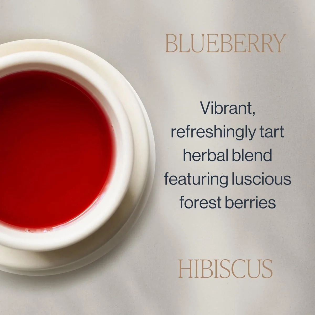 Rishi Tea Organic Blueberry Hibiscus Botanical Blend, Caffeine Free - 15 Sachets