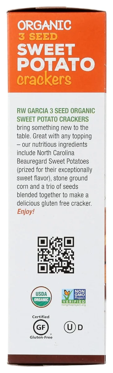 R.W. Garcia Organic Sweet Potato Crackers - 5.5 oz