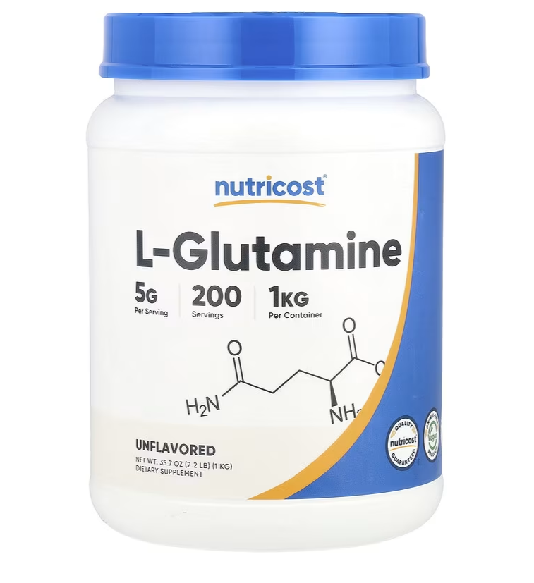 Nutricost L-Glutamine Powder Unflavored - 200 Servings