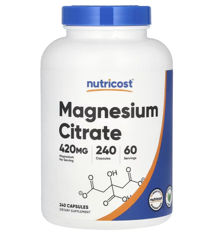 Nutricost Magnesium Citrate - 420 mg - 240 Capsules