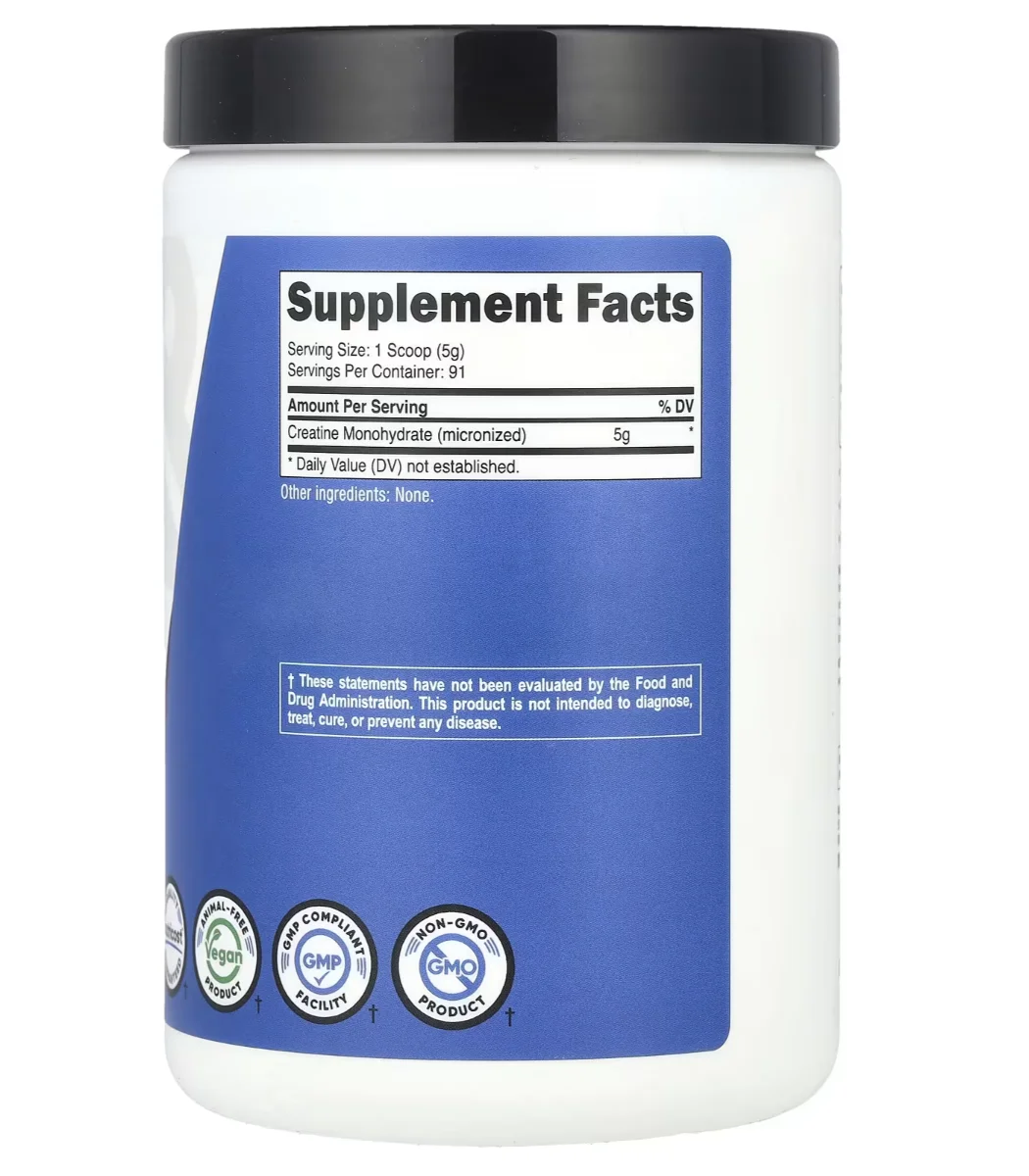 Nutricost Creatine Monohydrate Powder Unflavored - 1 lb