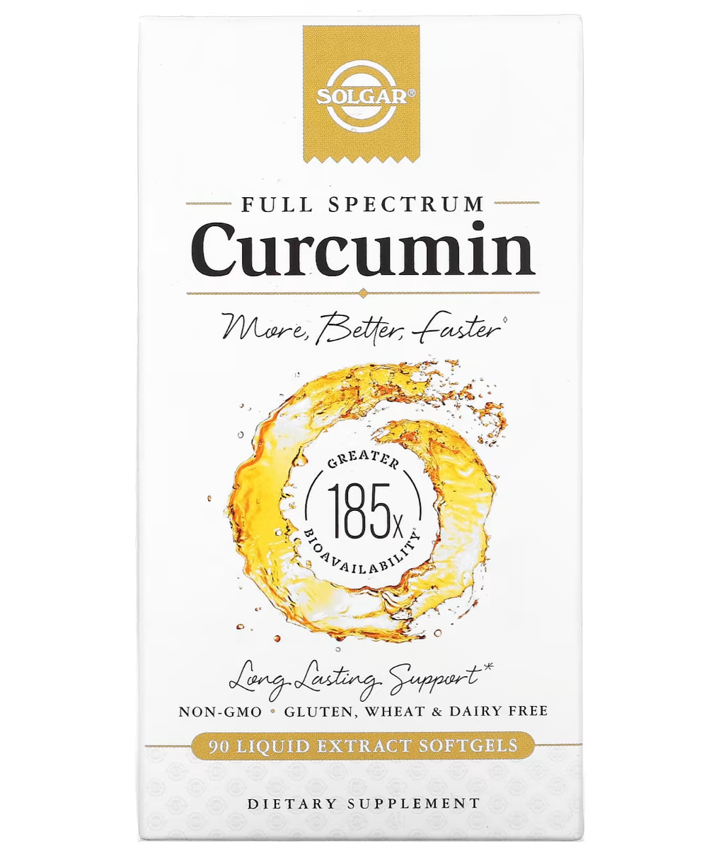 Solgar Full Spectrum Curcumin 90 Liquid Extract Softgels