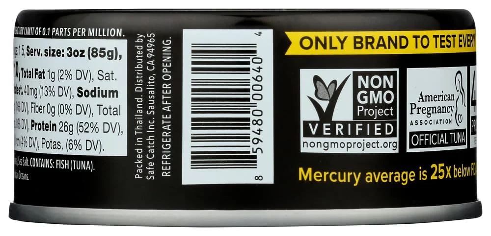 Safe Catch Ahi Wild Yellowfin Canned Tuna - 5 oz