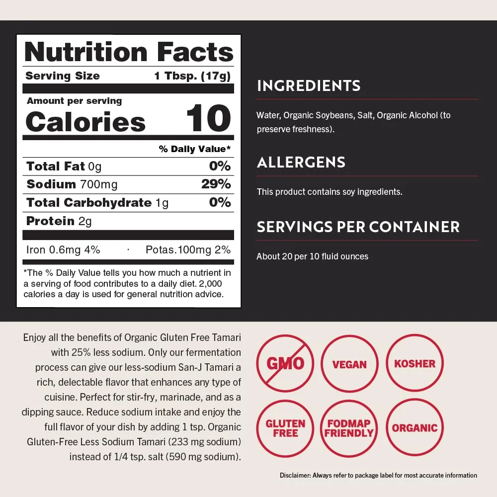 San-J Gluten Free Tamari Soy Sauce - 10 fl oz