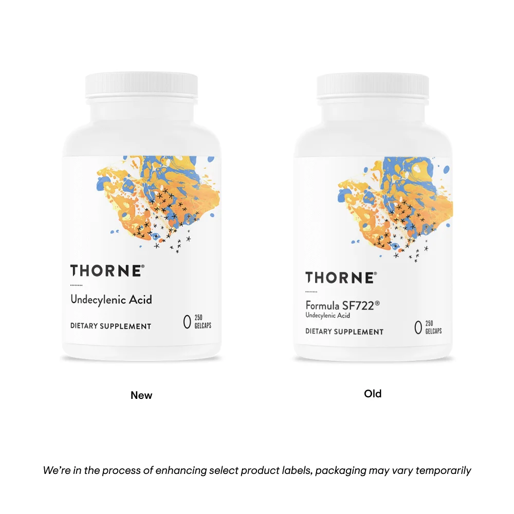 Thorne Undecylenic Acid - 250 mg - 250 Gel Caps