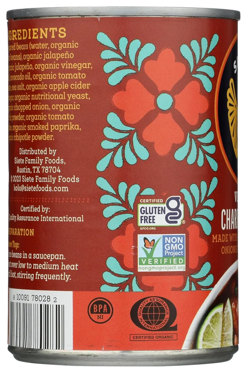 Siete Vegan Charro Beans with Avocado Oil - 15.5 oz