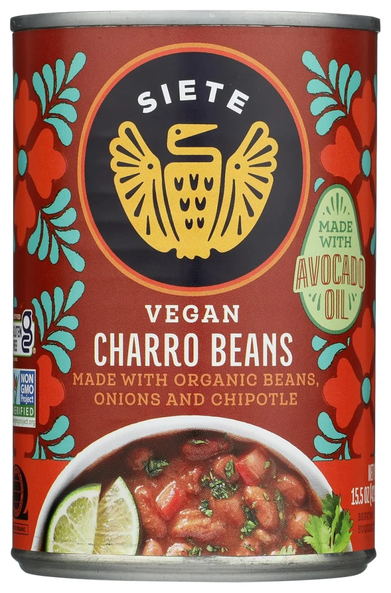 Siete Vegan Charro Beans with Avocado Oil - 15.5 oz