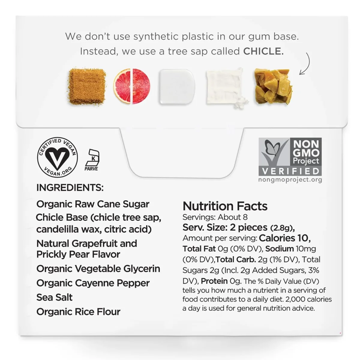 Simply Natural Chewing Gum, Cleanse - 15 Pieces