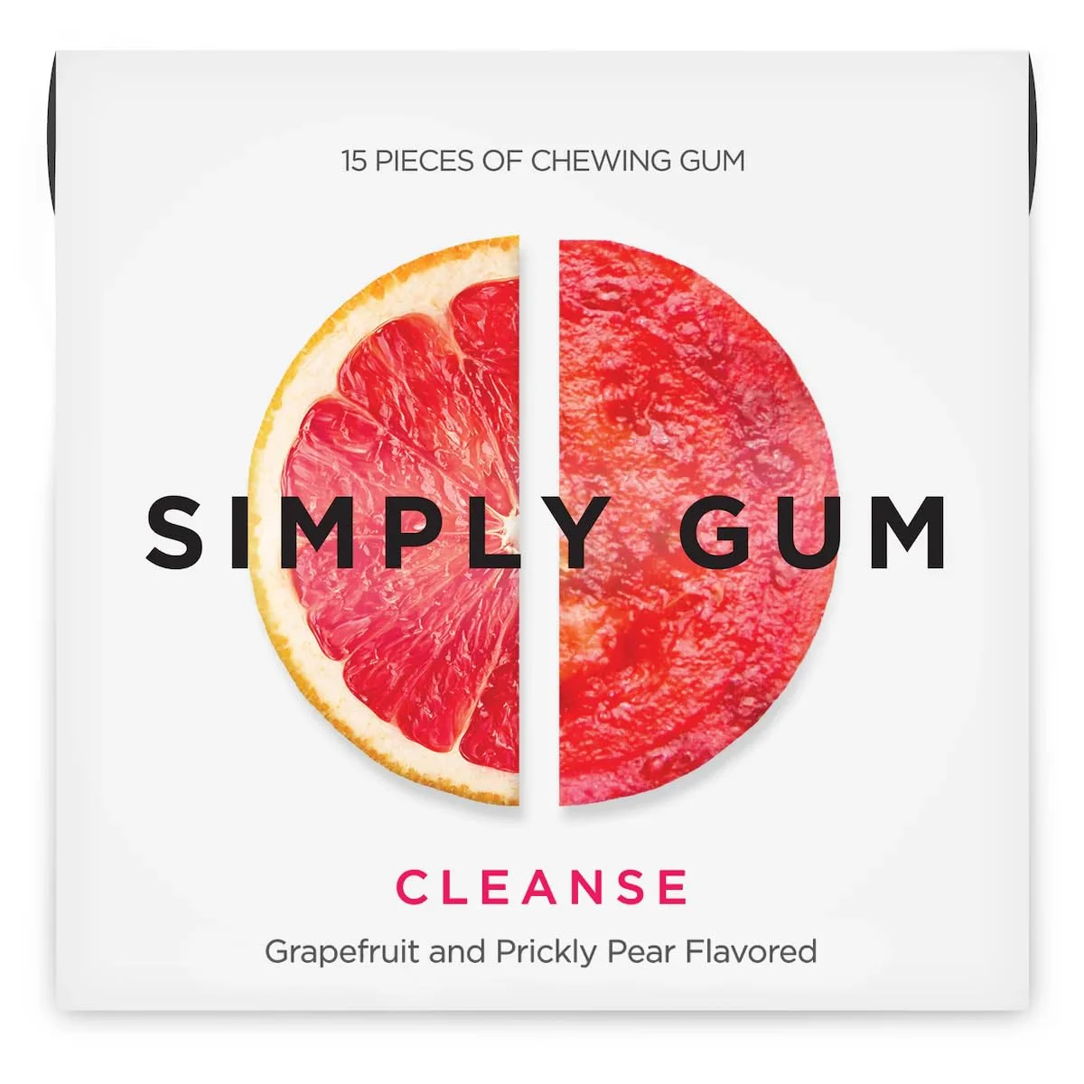 Simply Natural Chewing Gum, Cleanse - 15 Pieces