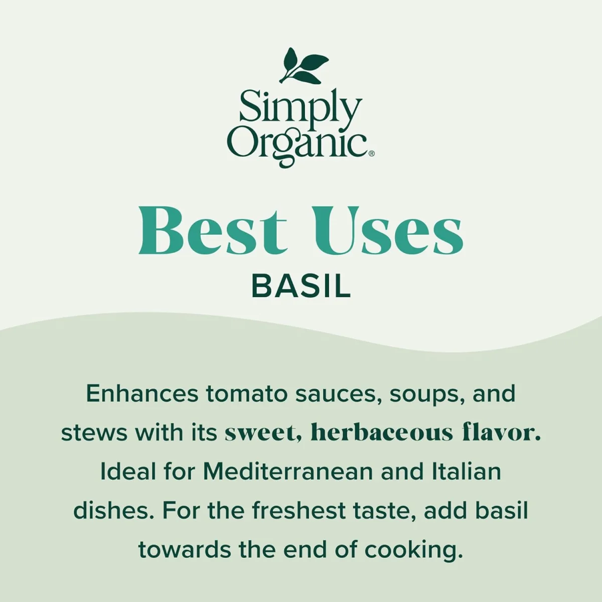 Simply Organic Basil - 0.54 oz