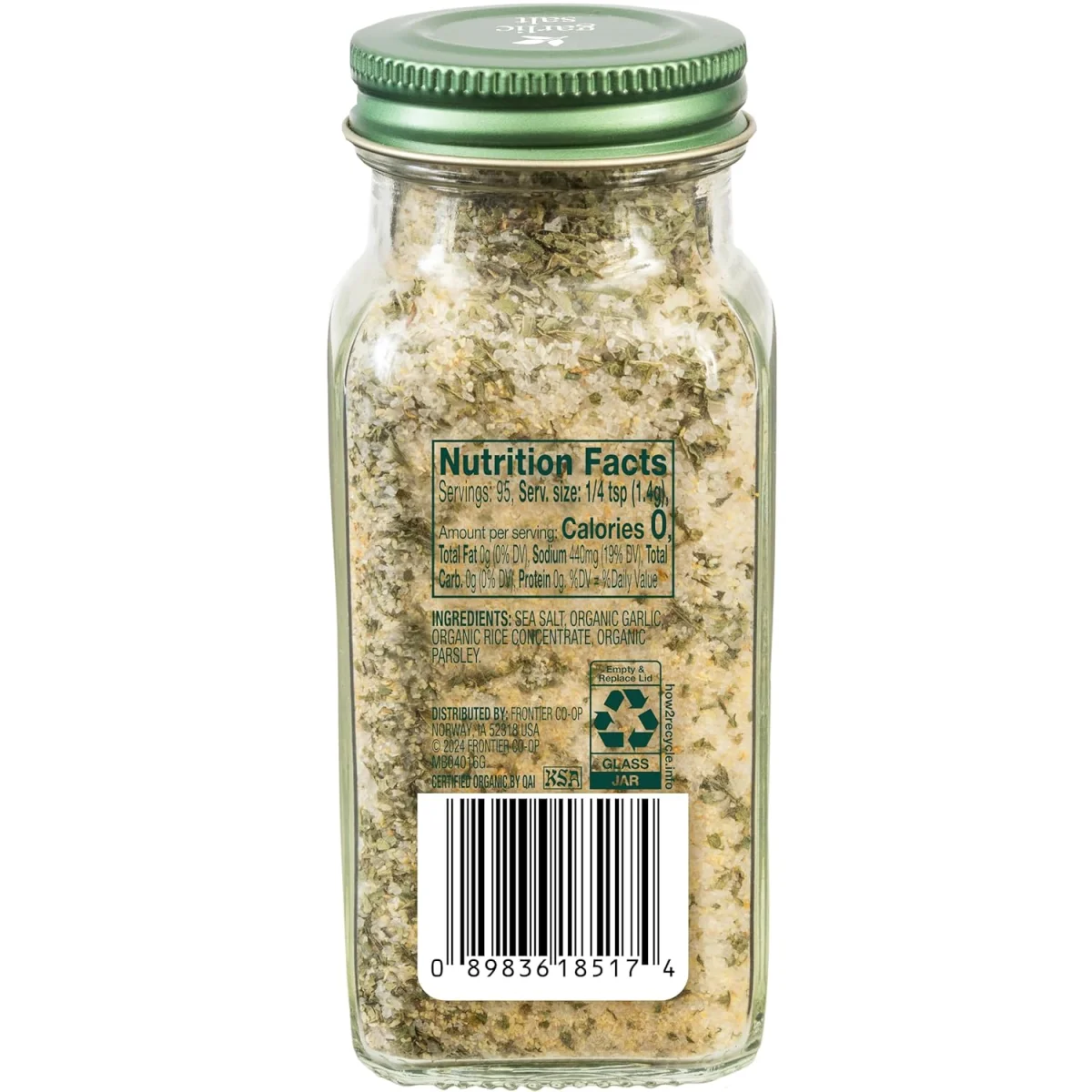 Simply Organic Garlic Salt - 4.7 oz