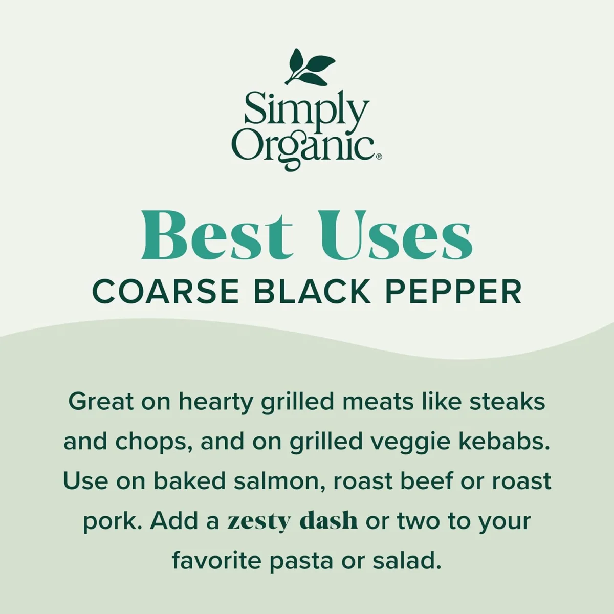 Simply Organic Coarse Grind Black Pepper - 2.47 oz