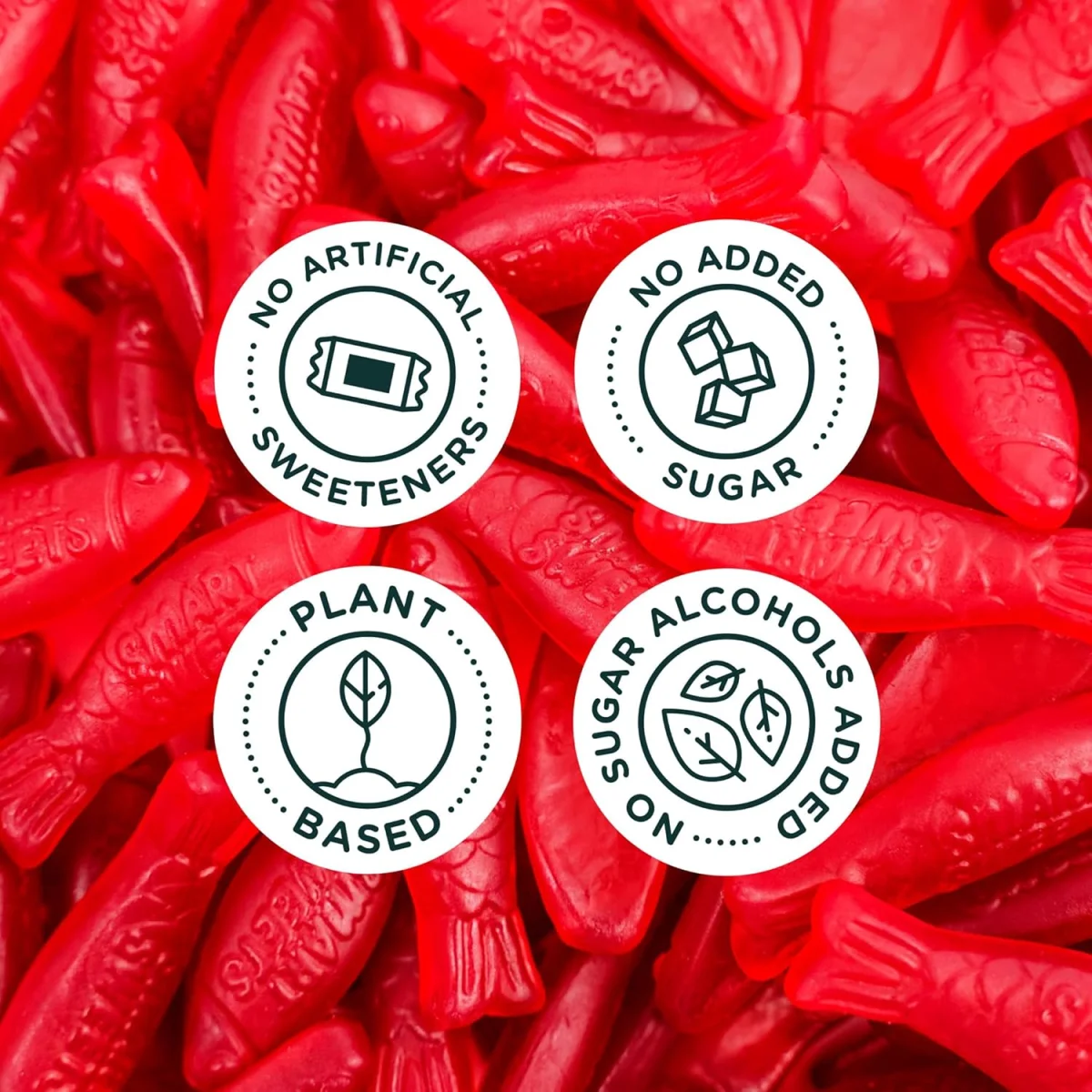 SmartSweets Sweet Fish Low Sugar Gummy Candy - 1.8 oz