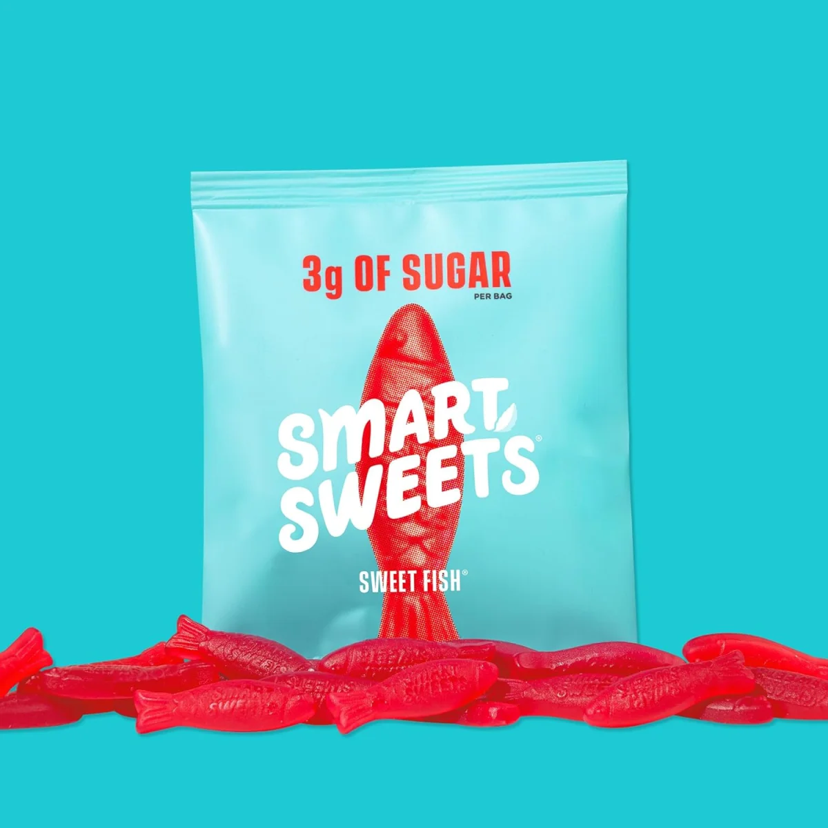 SmartSweets Sweet Fish Low Sugar Gummy Candy - 1.8 oz