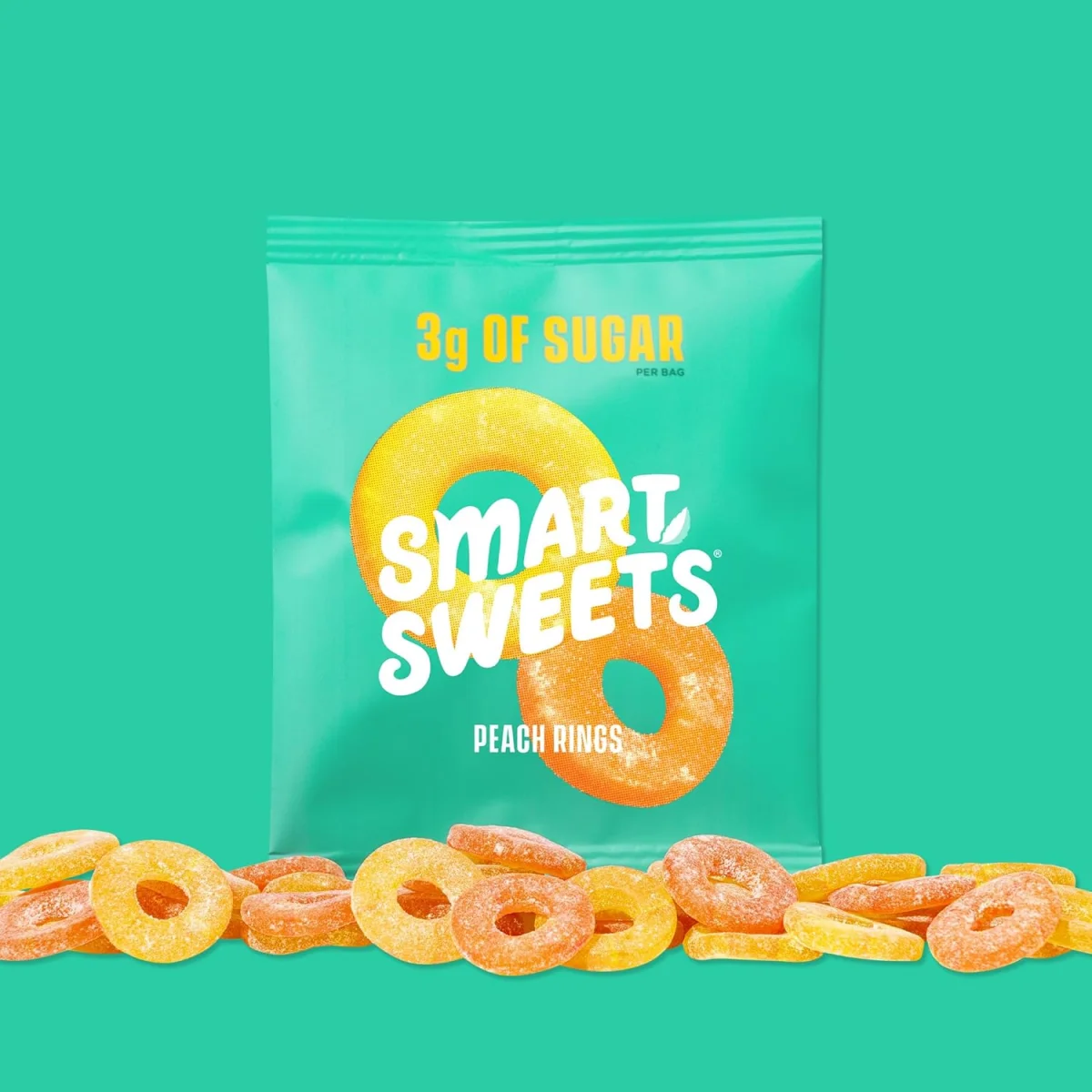 SmartSweets Peach Rings - 1.8 oz